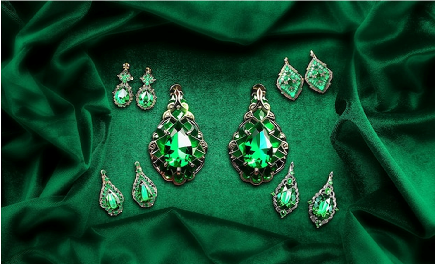 Dive into radiance: the allure of emerald earrings